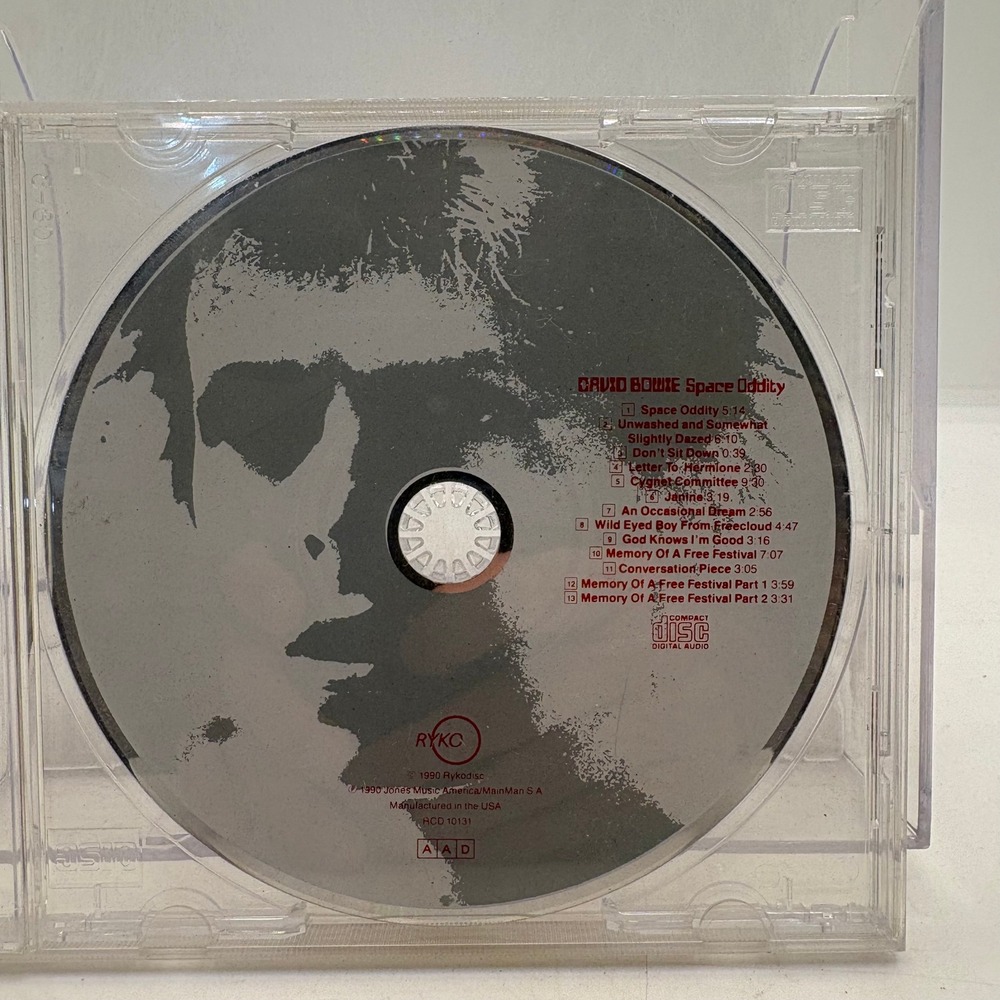 David Bowie Space Oddity CD 1990 Rykodisc RCD 10131 Remastered with Bonus Tracks